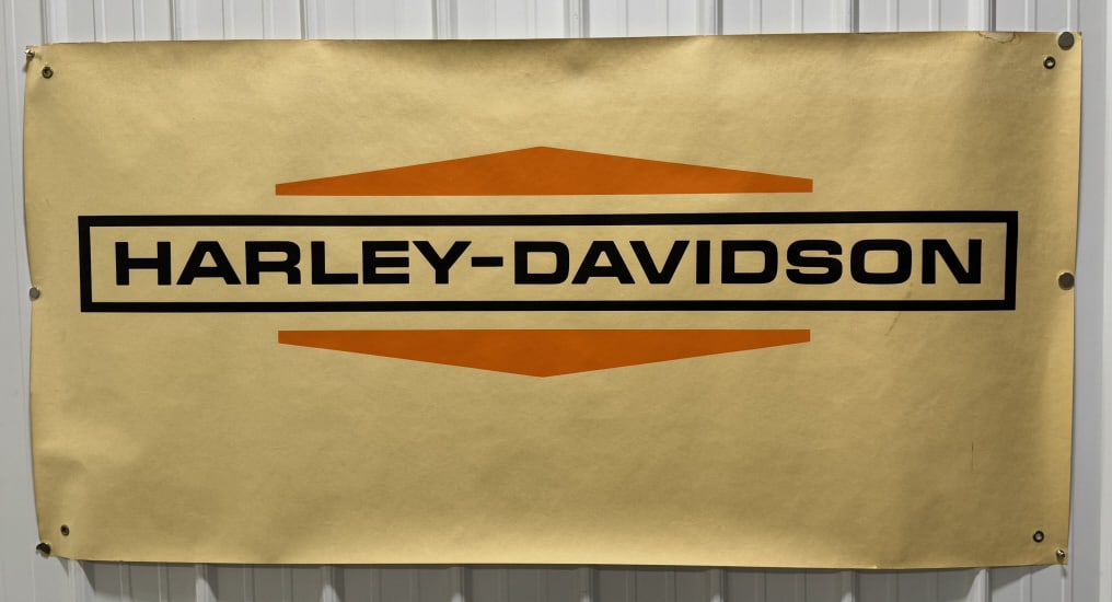 6ft Original 1960s Harley-Davidson Dealer Banner (1 of 8)