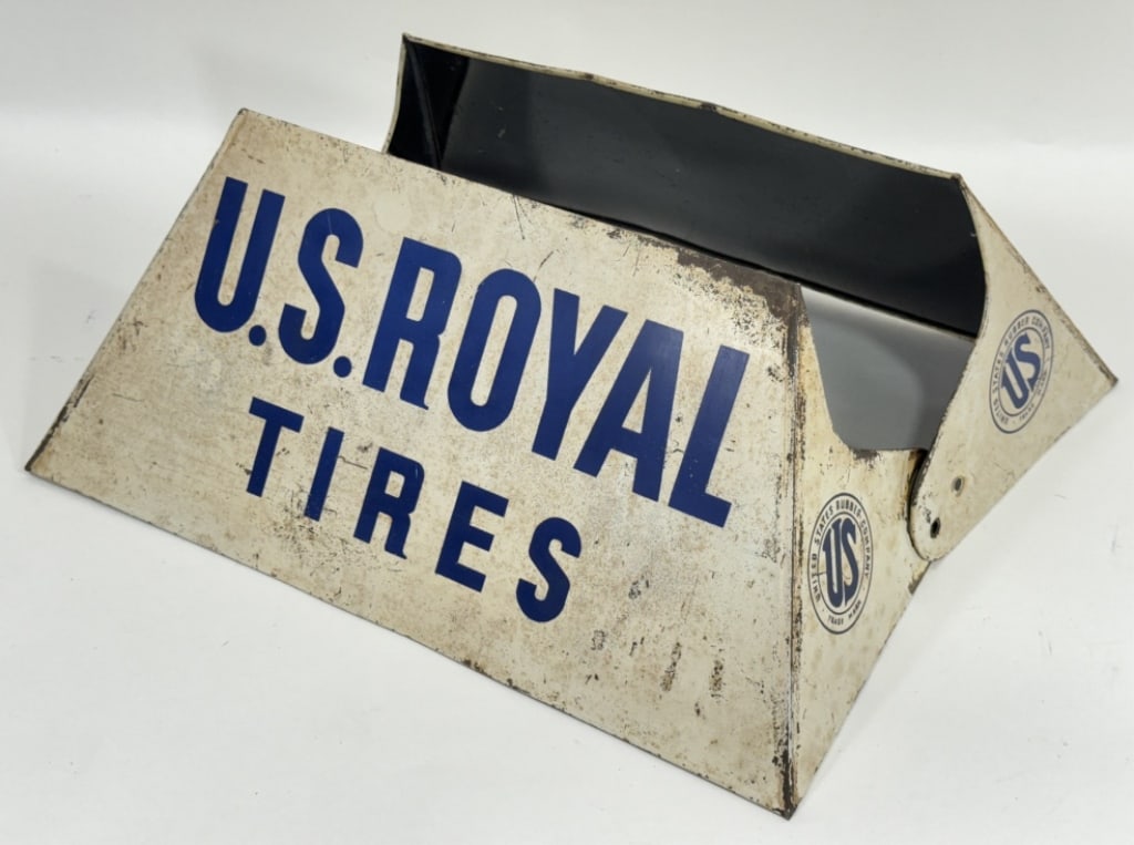 Vintage US Royal Tires Metal Tire Display Stand (1 of 7)