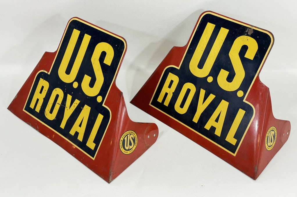 Vintage US Royal Tires Metal Tire Display Stand (1 of 8)