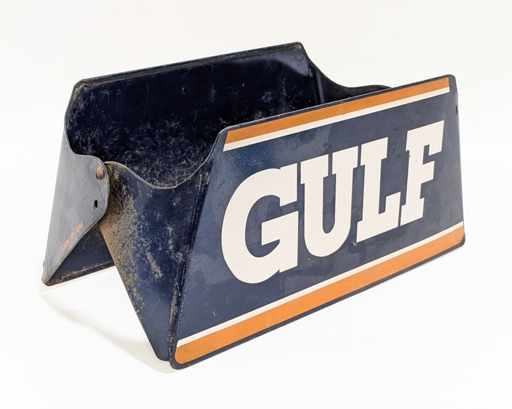 Vintage Gulf Tires Metal Advertising Tire Rack (1 of 11)