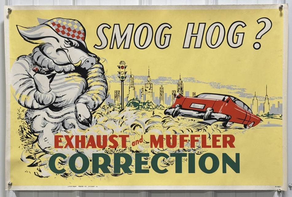 1950s Automotive Service Shop Smog Hog Poster (1 of 10)