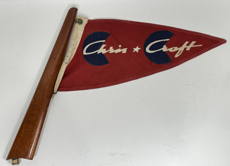 1940s-50s Chris Craft Boat Flag & Stern Flag Pole (1 of 13)