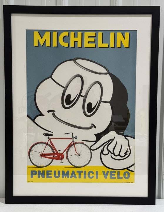 Vintage Italian Michelin Bicycle Tires Adv Poster (1 of 8)