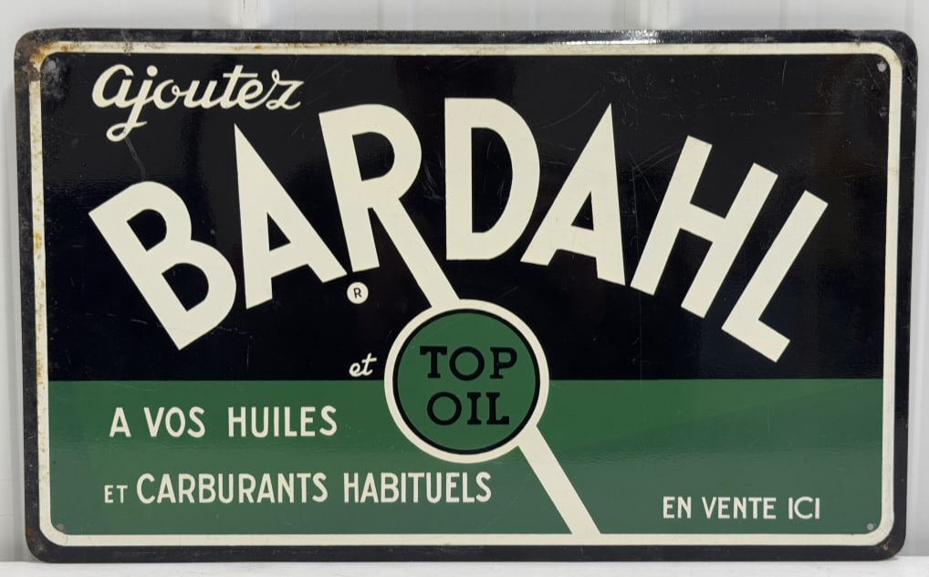 Vintage SST Bardahl Top Oil French Adv Sign (1 of 7)