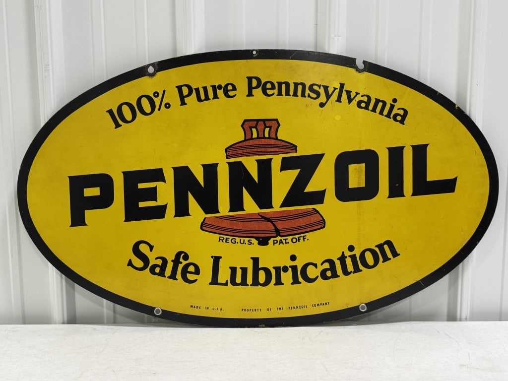 Vintage DST Pennzoil Lubrication Sign (1 of 15)