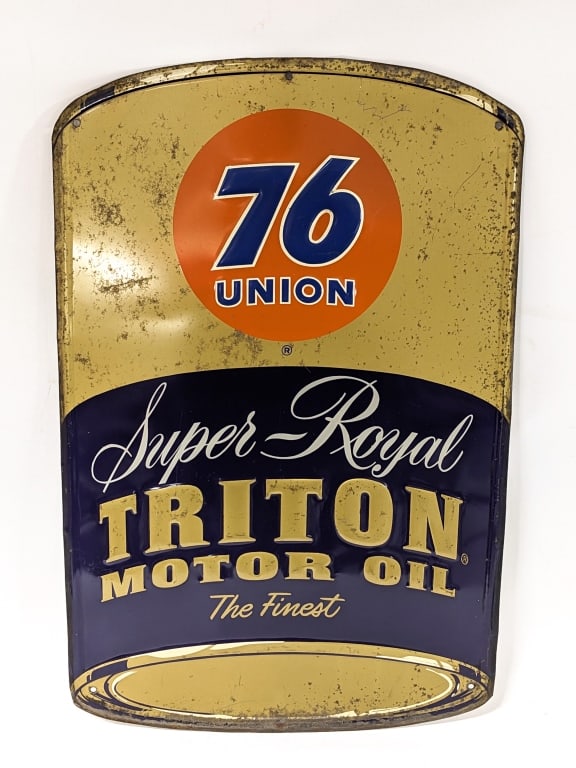 Vintage SST Union 76 Triton Oil Advertising Sign (1 of 7)