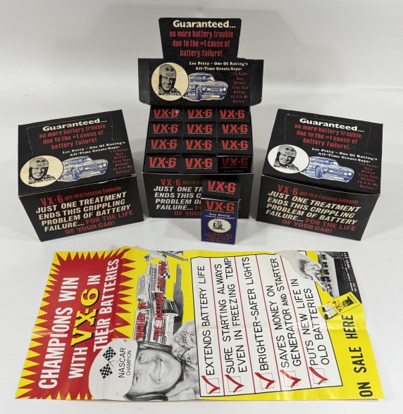 (3) NOS VX-6 Auto Battery Additive Store Displays (1 of 15)