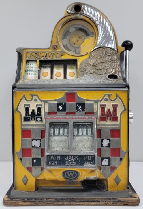 Vintage Watling Rol-A-Top 5 Cent Slot Machine (1 of 20)