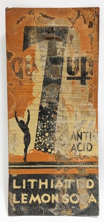 Vintage SST 7up Lemon Soda Advertising Sign (1 of 6)