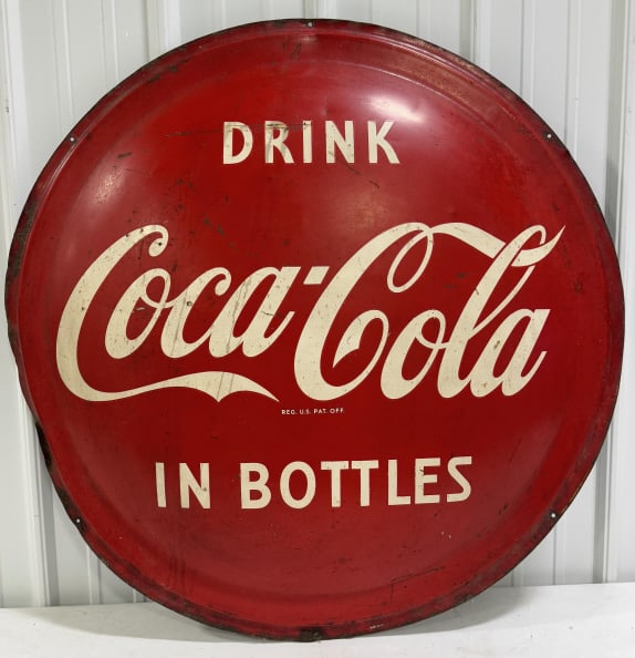 3ft Vintage SST Coca-Cola Convex Button Sign (1 of 10)