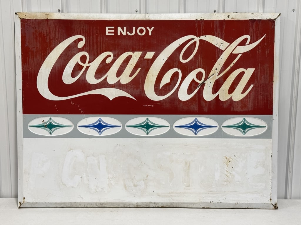 5ft Vintage SST Coca-Cola Embossed Store Sign (1 of 8)