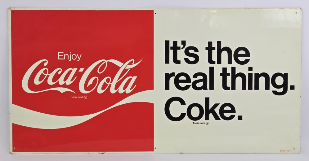 Vtg SST It's The Real Thing Coke Advertising Sign (1 of 5)