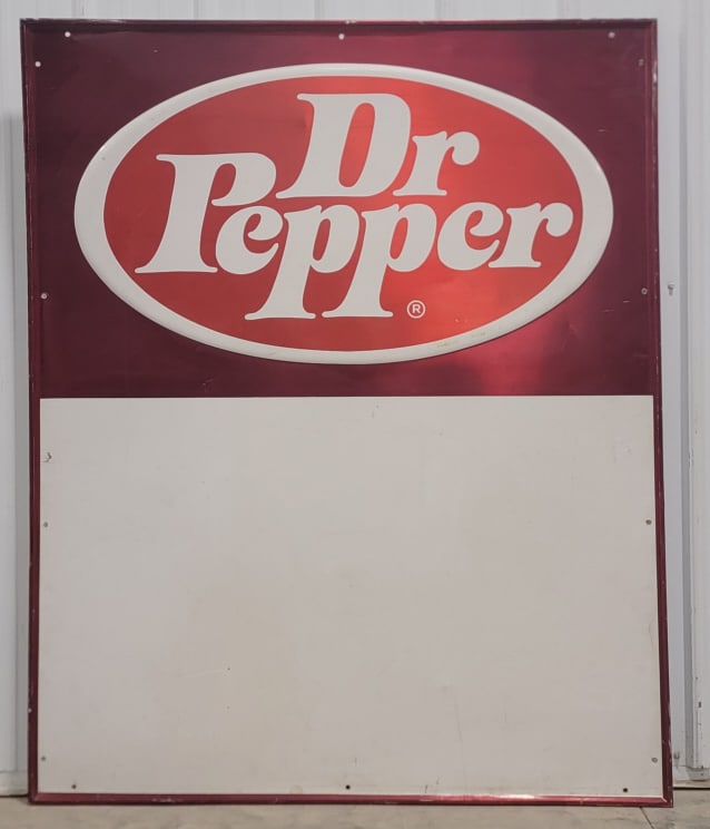 Vintage SST Dr. Pepper Embossed Advertising Sign (1 of 11)