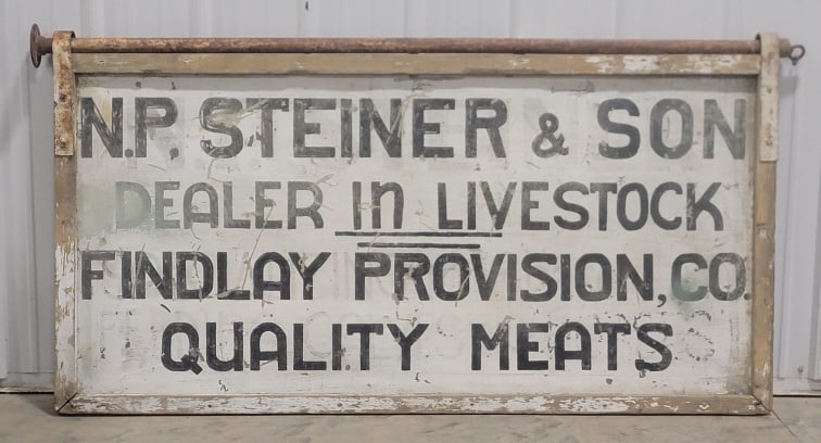 Vintage DST N.P. Steiner & Son Livestock Sign (1 of 8)