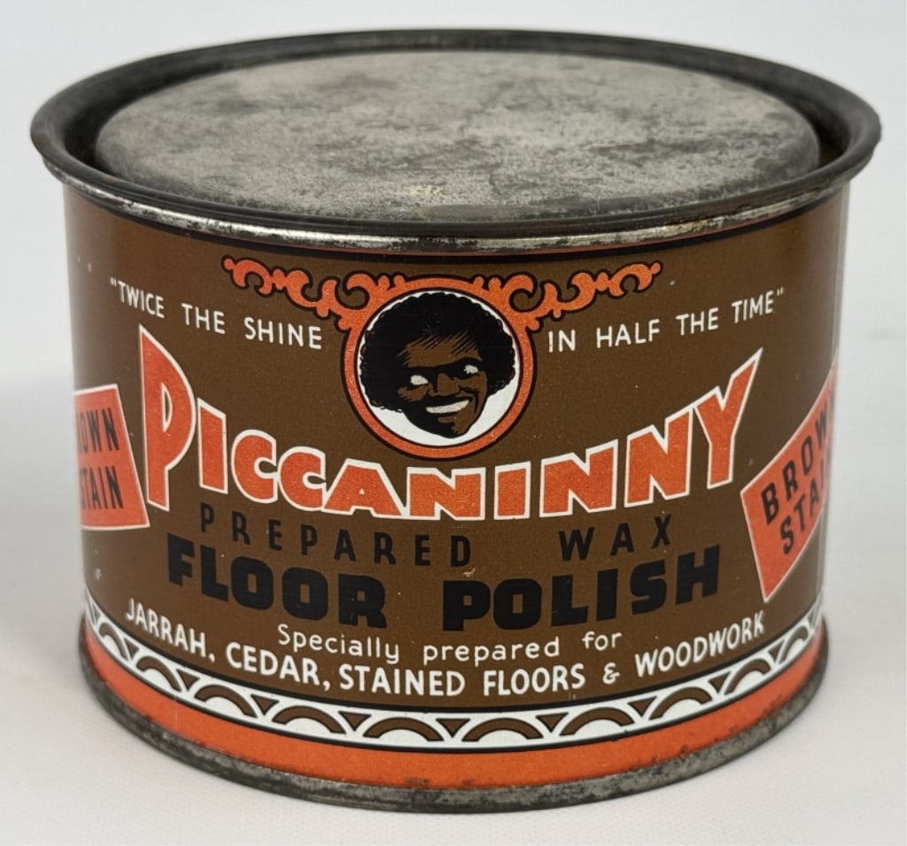 Vintage Piccaninny Floor Polish Tin Can (1 of 6)