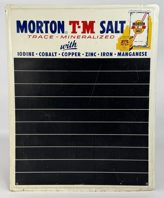 Vintage SST Morton Salt Chalkboard Sign (1 of 7)
