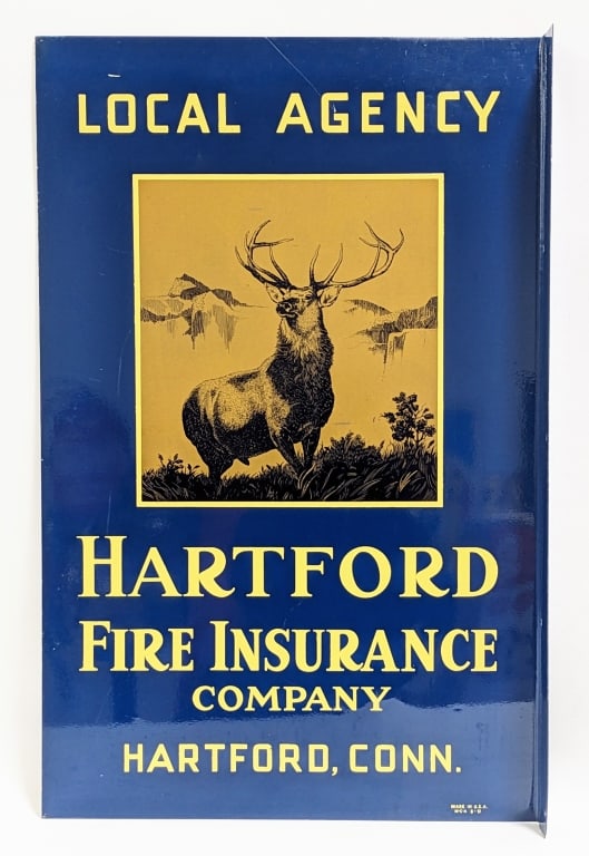 DST Hartford Fire Insurance Agency Flange Sign (1 of 17)