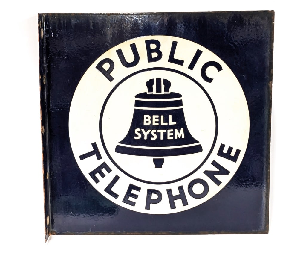 Vtg. DSP Bell Systems Public Telephone Flange Sign (1 of 7)