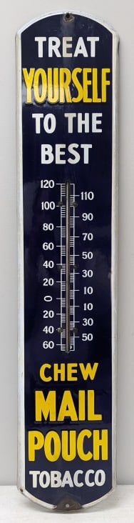 Vintage SSP Mail Pouch Tobacco Thermometer (1 of 7)