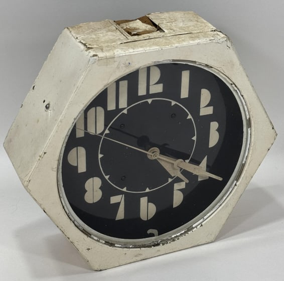 1930s Art Deco Electric Neon Clock Company Clock (1 of 13)