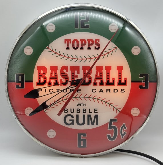Topps Baseball Cards Lighted PAM Fantasy Clock (1 of 9)