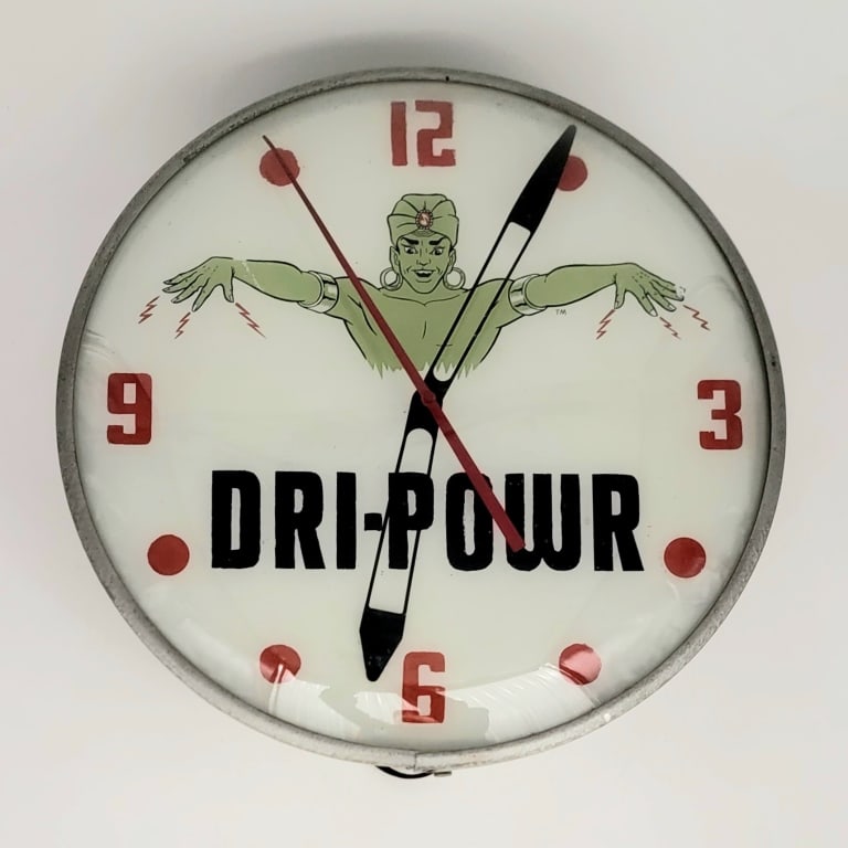 Restored Pam Dri-Power Advertising Lighted Clock (1 of 11)