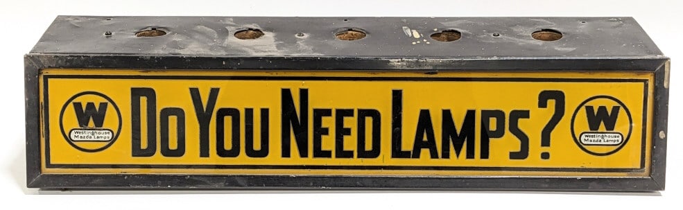 Vintage Westinghouse Mazda Lamps Counter Display (1 of 8)