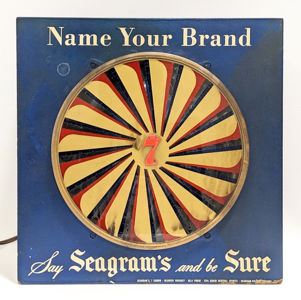 Vintage Seagram's Lighted Motion Advertising Sign (1 of 12)
