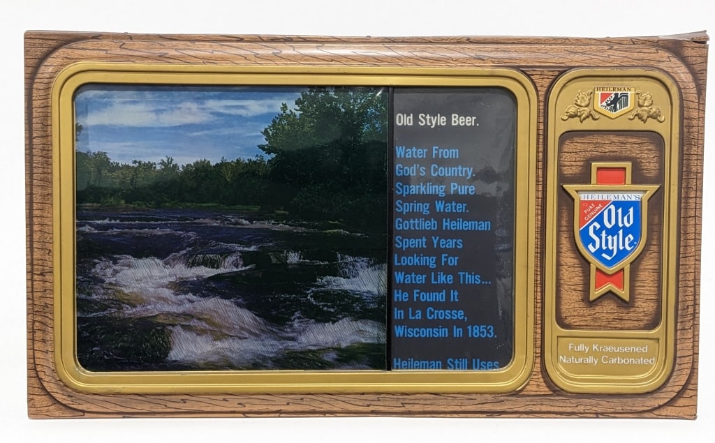 Vintage Old Style Beer Lighted TV Simulator Sign (1 of 6)