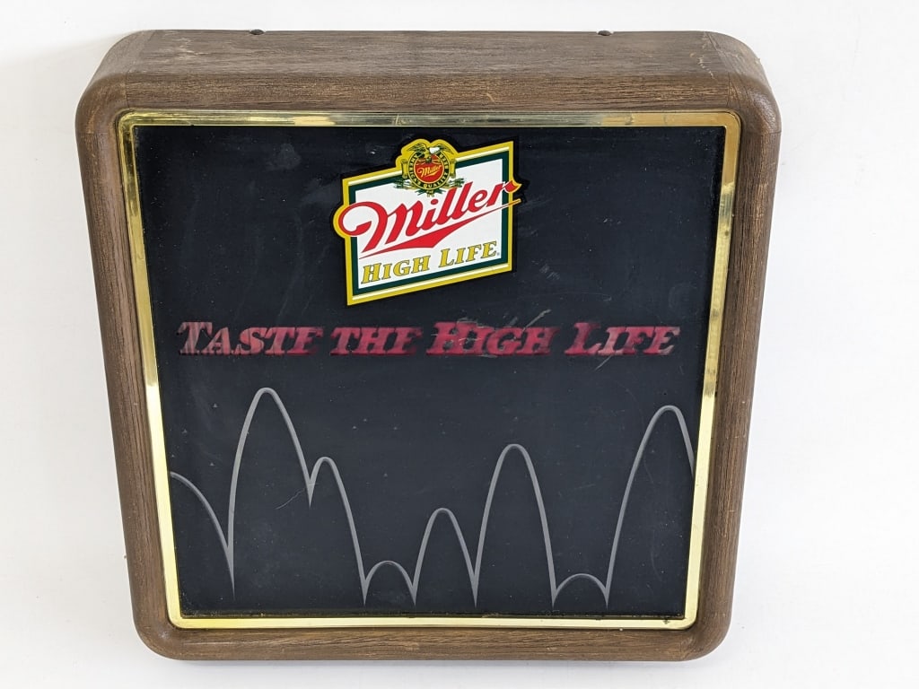 Vintage Miller Beer Bouncing Ball Motion Sign