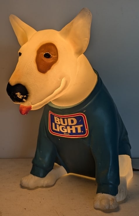 1991 Bud Light Beer Spuds MacKenzie Bar Lamp (1 of 6)