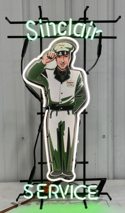 Custom Sinclair Gas Station Attendant Neon Sign (1 of 5)