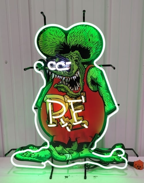 Custom Rat Fink Five-Color Neon Sign (1 of 10)