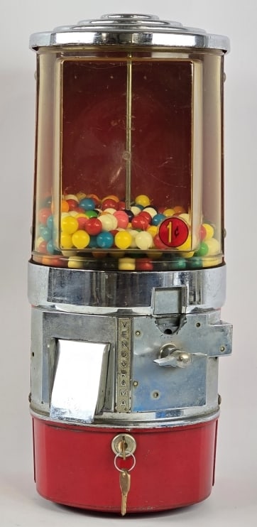Vintage Victor Vendorama 1 Cent Gumball Machine (1 of 7)