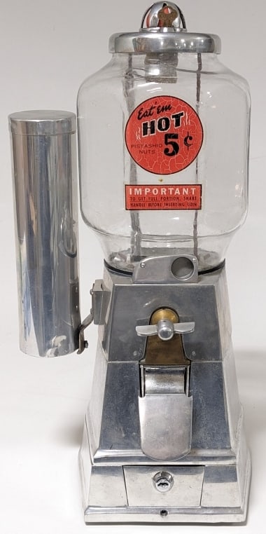 1930's Asco 5 Cent Hot Pistashio Nut Dispenser (1 of 12)
