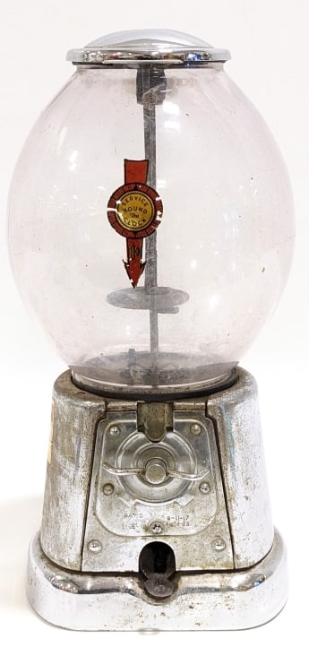 Antique Advanced 1 Cent Gumball Machine (1 of 12)