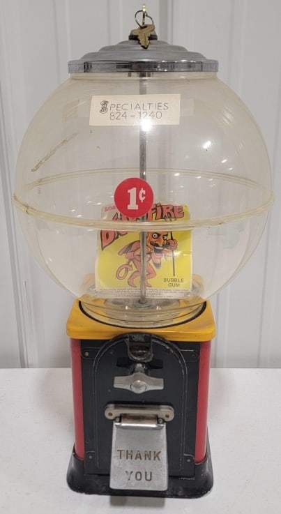VTG Victor 1 Cent Plastic Globe Gumball Machine (1 of 20)