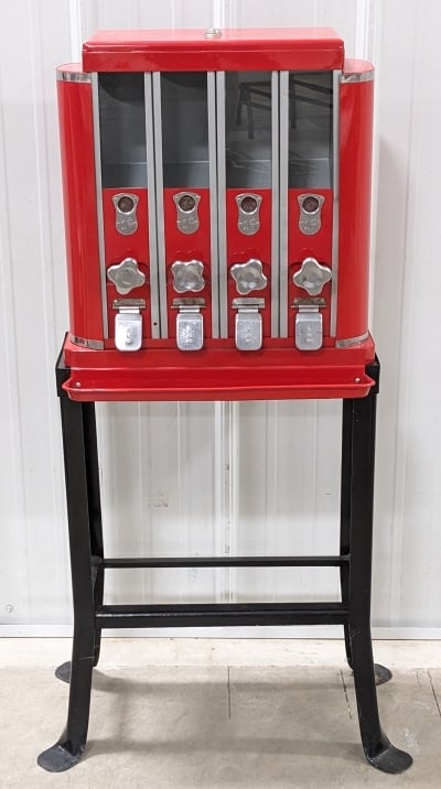 Vintage AM Co. Four Selection 1 Cent Candy Machine (1 of 10)