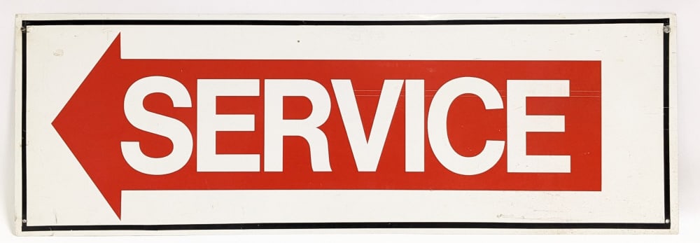 SST "Service" Car Dealership Sign (1 of 9)