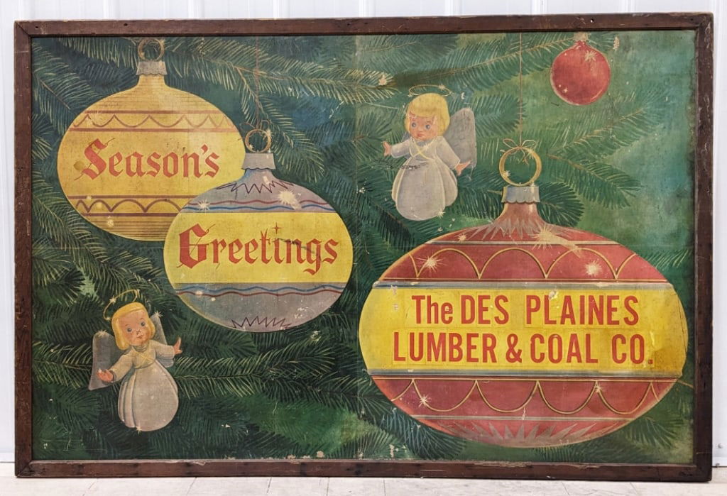Vintage Des Plaines Lumber & Coal Co. Xmas Poster (1 of 14)