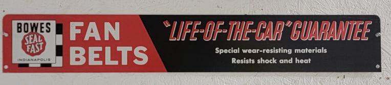 Vintage SST Bowes Fan Belts Advertising Sign (1 of 9)