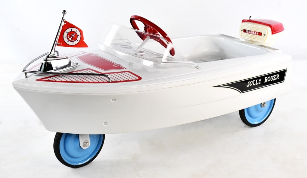 Restored Murray Jolly Roger Pedal Boat w/ Motor (1 of 7)