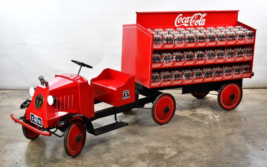 Custom Mack Coca-Cola Delivery Truck Pedal Car (1 of 13)