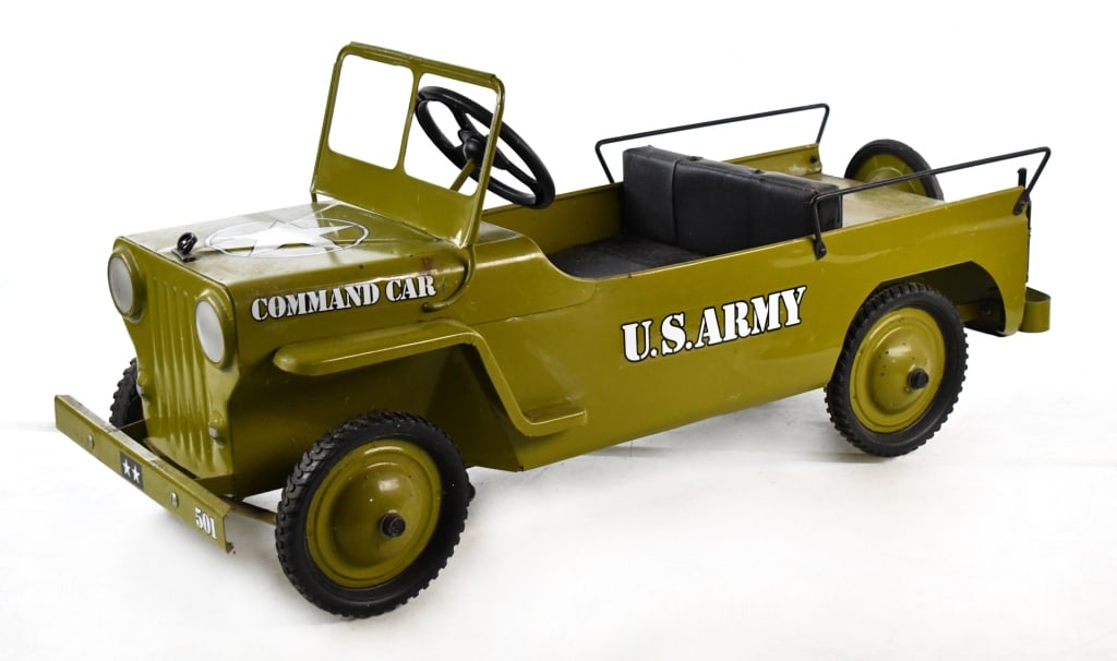 Custom Hamilton U.S. Army Jeep Pedal Car (1 of 9)