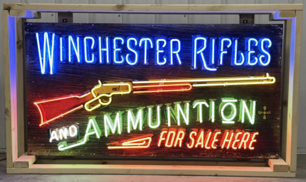 SST Custom Winchester Rifles Neon Sign 60x31 (1 of 6)