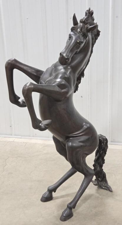 Large Ferrari Style Prancing Horse Bronze Statue (1 of 15)