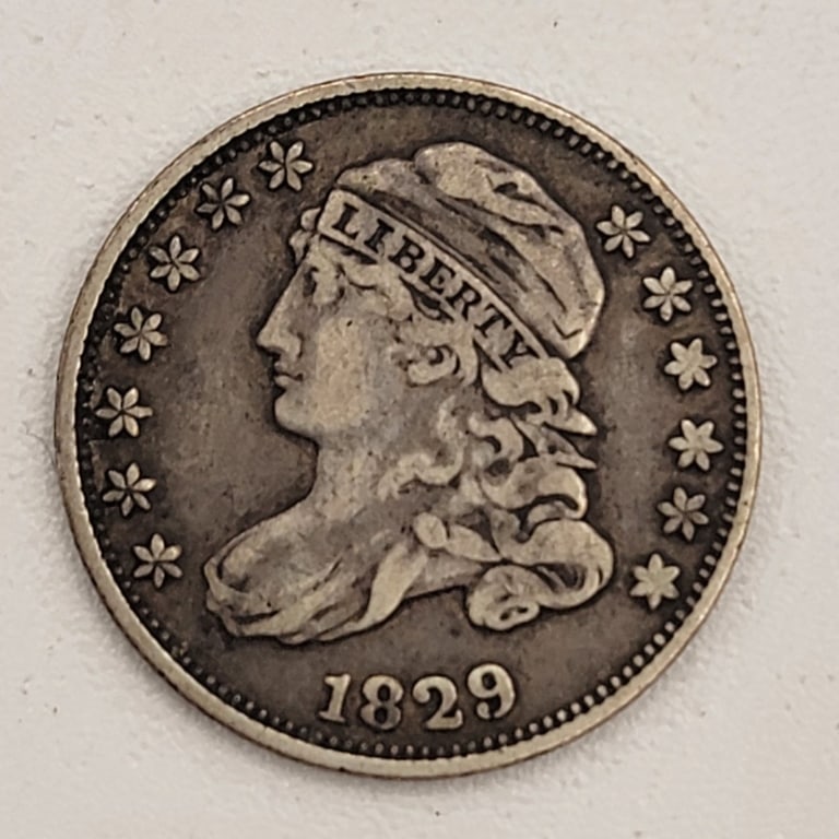1829 U.S. Capped Bust Type Silver Dime (1 of 2)