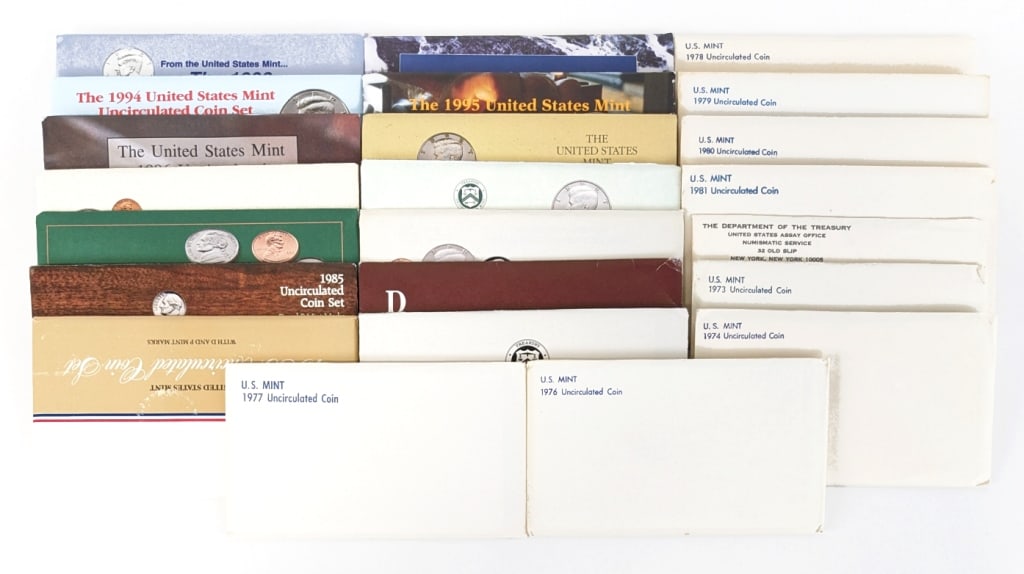 (23) 1972-1998 U.S. Mint Uncirculated Sets (1 of 9)