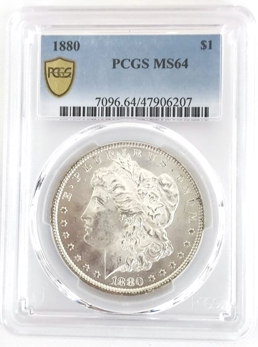 1880 U.S. Morgan Silver Dollar PCGS MS 64 (1 of 2)