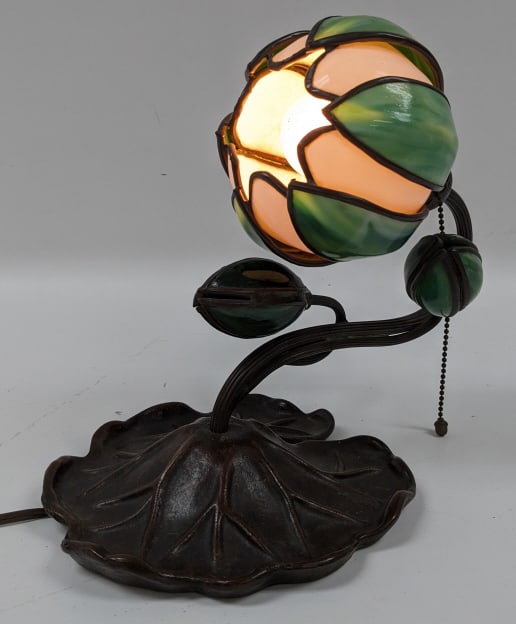 Antique Handel Art Nouveau Lily Wall Sconce (1 of 15)